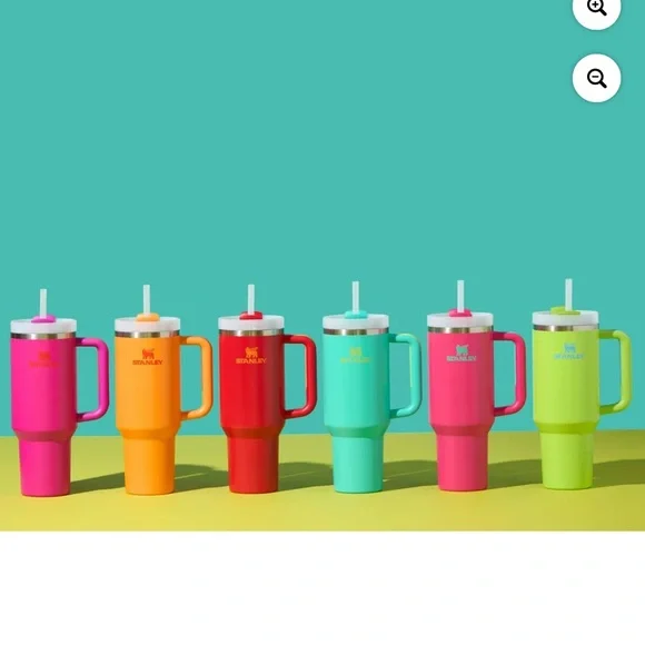 Stanley Quencher Flowstate 40oz Vivid Violet Stainless Steel Tumbler NEW - Picture 4 of 5